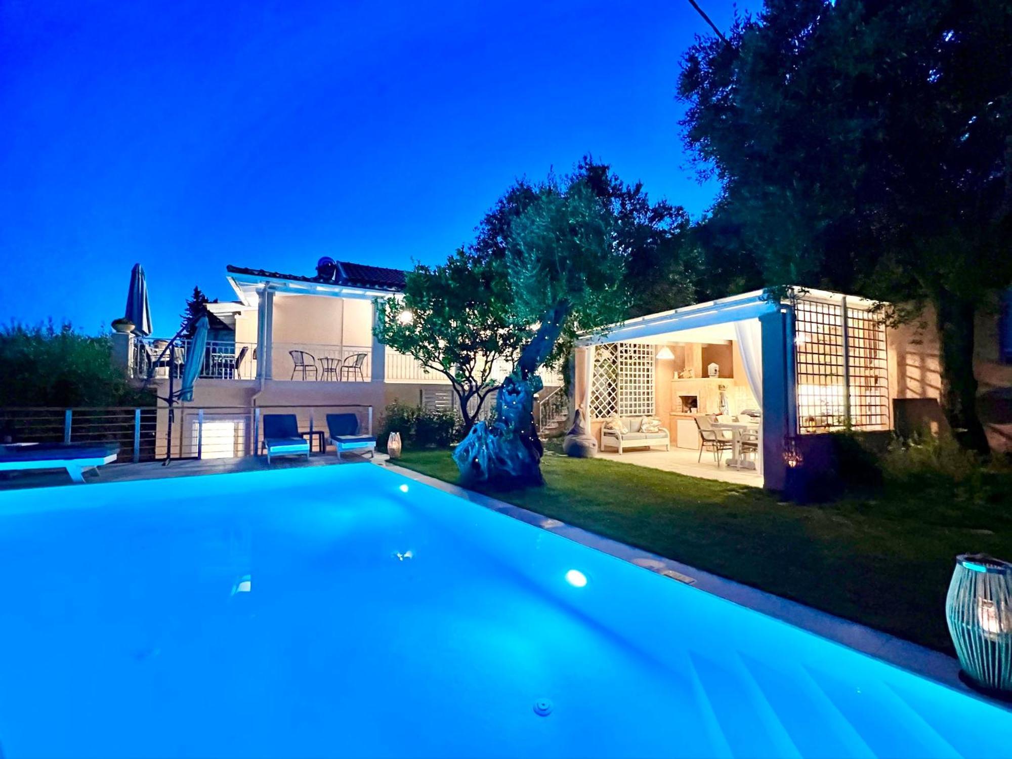 Villa Evmaria With Private Swimming Pool Spartylas Bagian luar foto